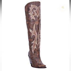 Dan Post Brown Over the Knee Boots Jilted 10